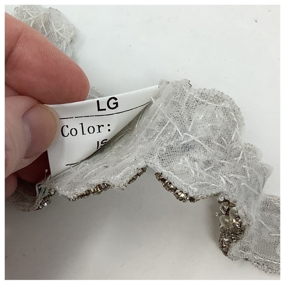 Allure Bridals Sash Large Crystal Beaded Rhinestones Bling main image 8